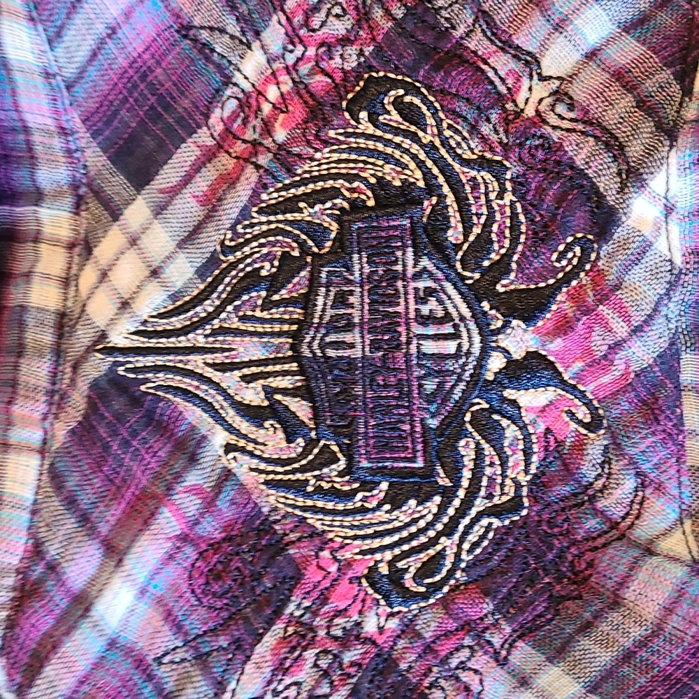 Harley Davidson Button Front Blouse